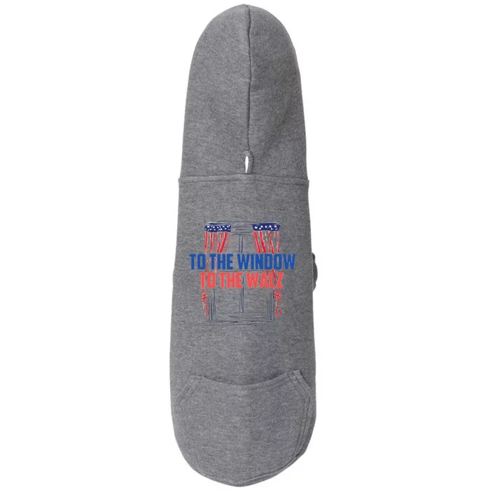 Window To The Walz Harris President Kamala Harris Waltz 2024 Doggie 3-End Fleece Hoodie