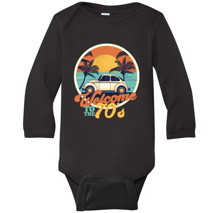 Welcome To The 70s Baby Long Sleeve Bodysuit