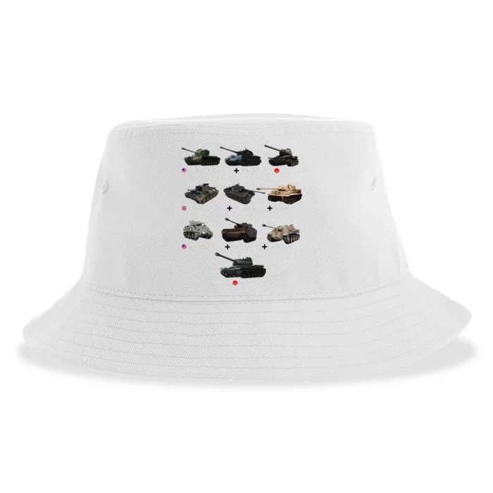 World Tanks Type American Enthusiast Military Lover Machine Sustainable Bucket Hat