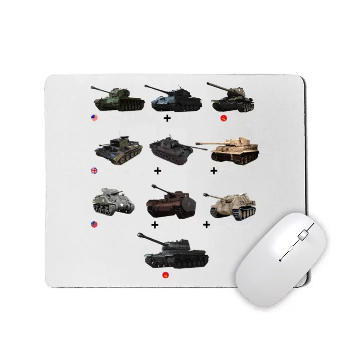 World Tanks Type American Enthusiast Military Lover Machine Mousepad