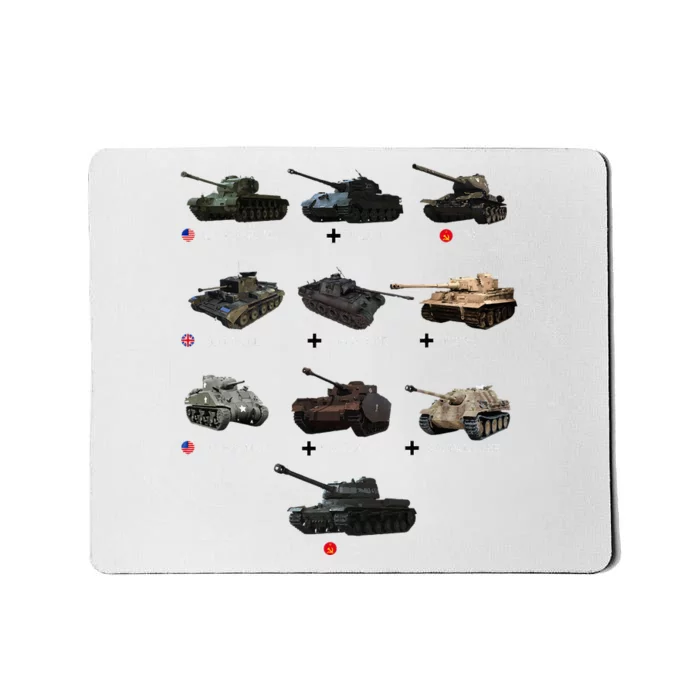 World Tanks Type American Enthusiast Military Lover Machine Mousepad