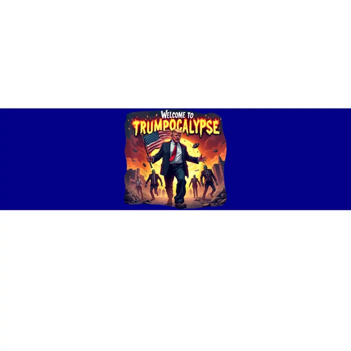 Welcome To Trumpocalypse Funny Donald Trump Halloween Bumper Sticker