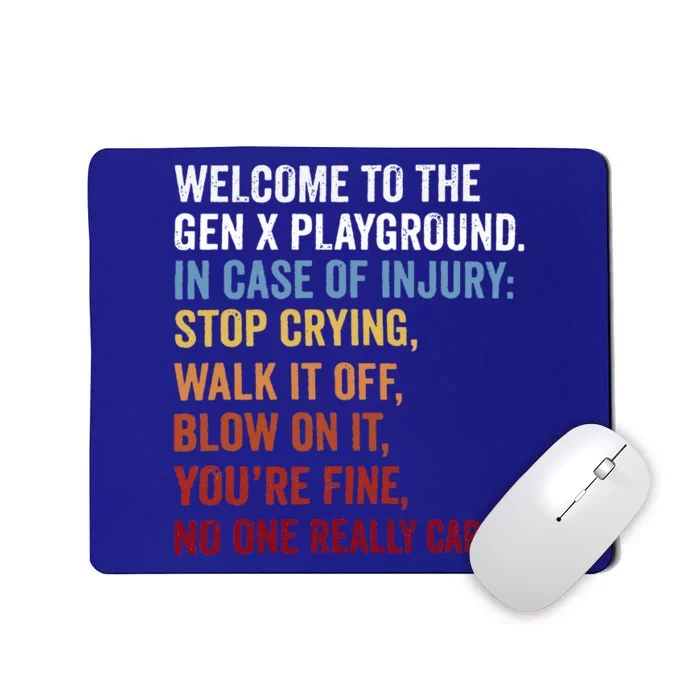 Welcome to the Gen X Playground Generation X 1980 Millennial Mousepad