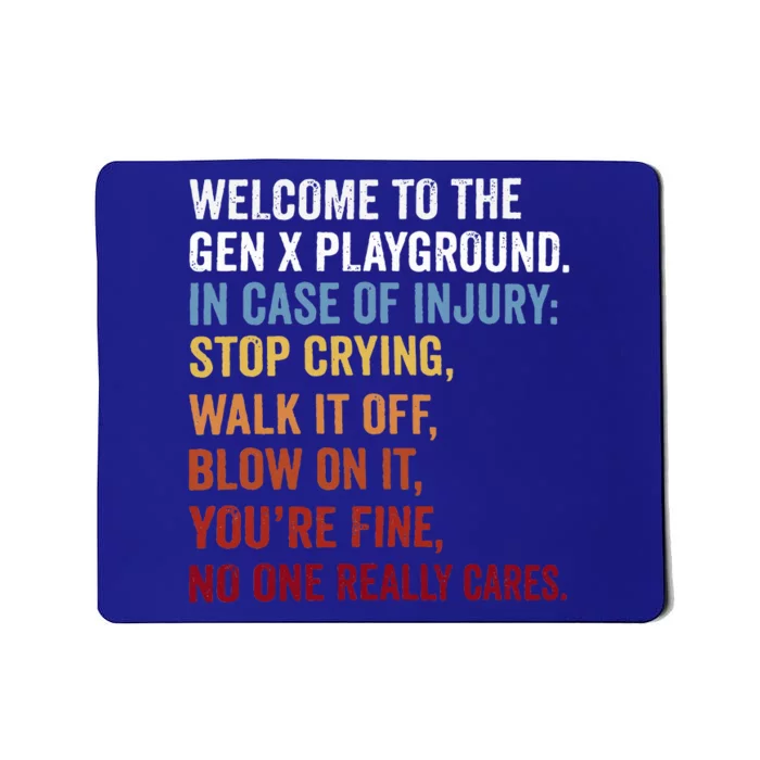 Welcome to the Gen X Playground Generation X 1980 Millennial Mousepad