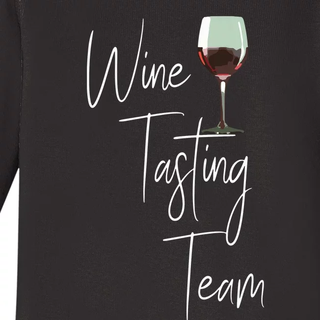 Wine Tasting Team Baby Long Sleeve Bodysuit