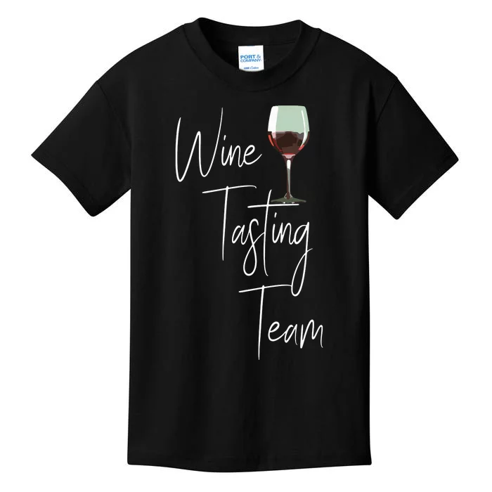 Wine Tasting Team Kids T-Shirt