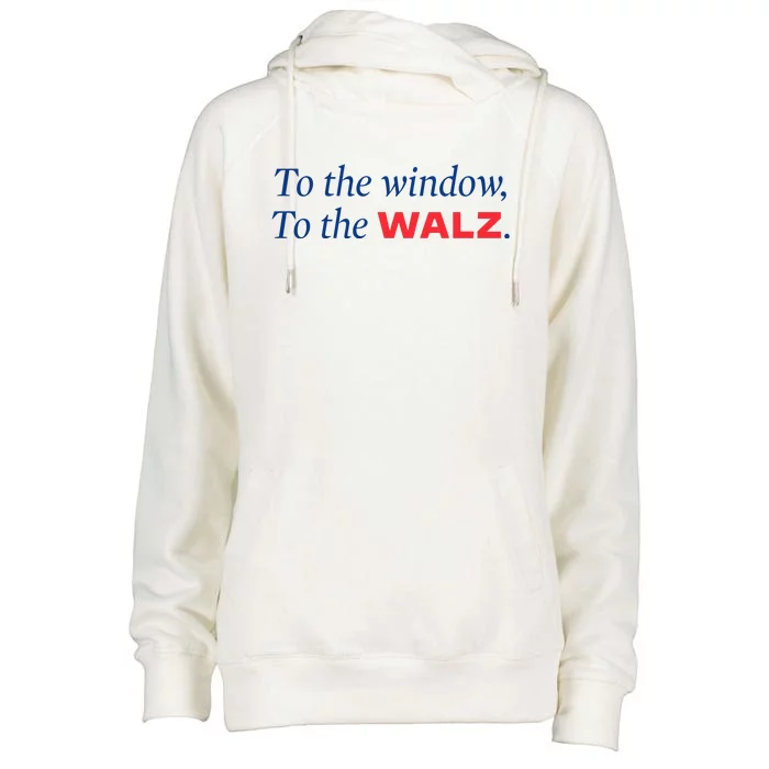 Window To The Walz Kamala Womens Funnel Neck Pullover Hood