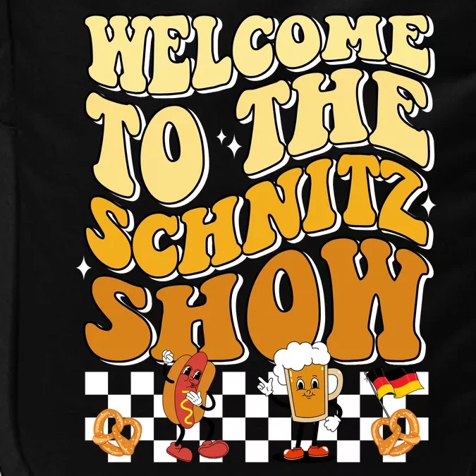 Welcome To The Schnitz Show Oktoberfest Retro Groovy Impact Tech Backpack