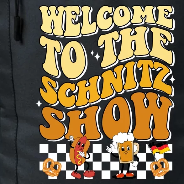 Welcome To The Schnitz Show Oktoberfest Retro Groovy Daily Commute Backpack