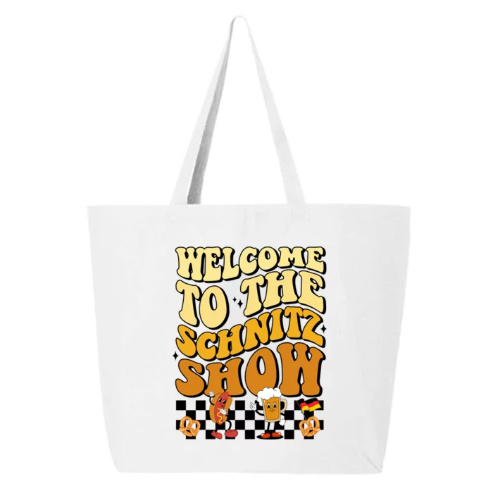 Welcome To The Schnitz Show Oktoberfest Retro Groovy 25L Jumbo Tote