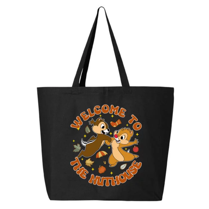 Welcome To The Nuthouse Chip And Dale Autumn Western 25L Jumbo Tote