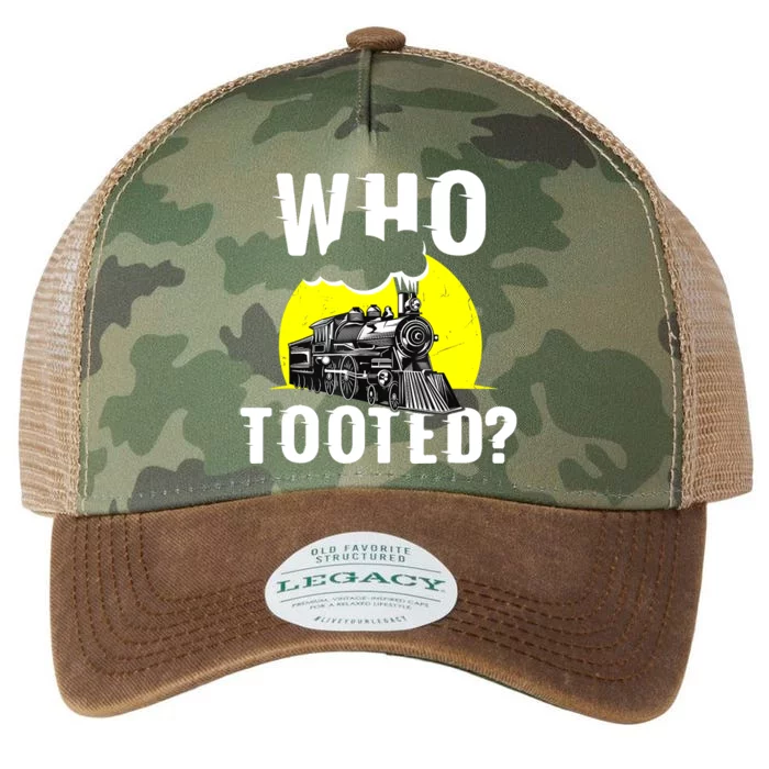 Who Tooted Train Lover Gift Model Railroad Conductor Legacy Tie Dye Trucker Hat