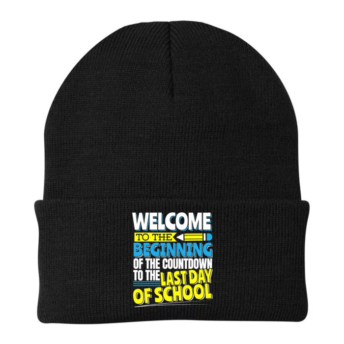 Welcome to the Beginning Of The Countdown, Back to School Knit Cap Winter Beanie