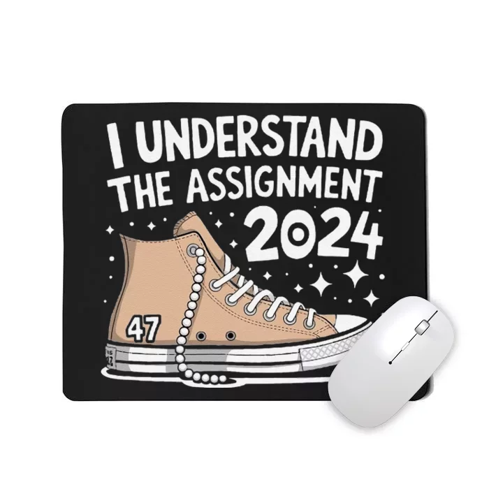 Walking The Talk Harris With Chucks And Pearls Mousepad