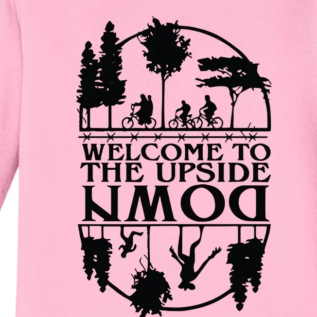 Welcome To The Upside Down Baby Long Sleeve Bodysuit