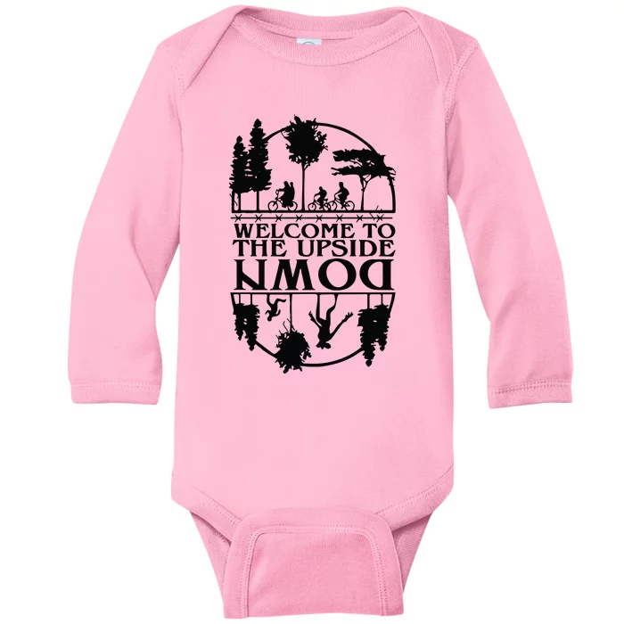 Welcome To The Upside Down Baby Long Sleeve Bodysuit