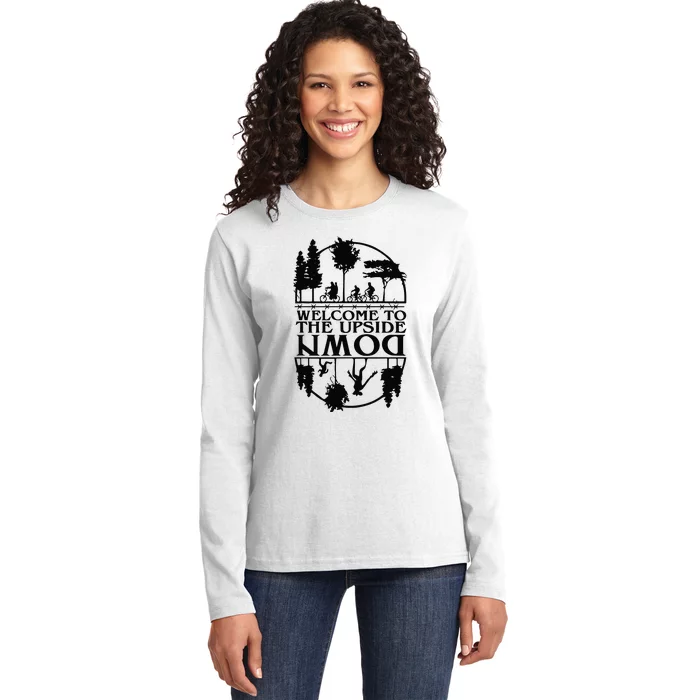 Welcome To The Upside Down Ladies Long Sleeve Shirt