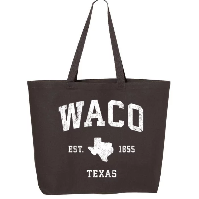 Waco Texas Tx Vintage Established State Flag Sports Design 25L Jumbo Tote