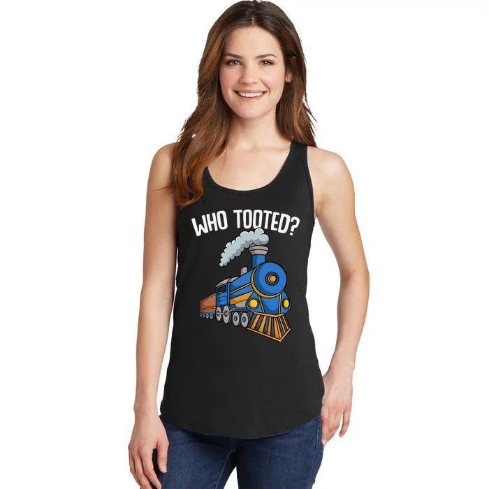 Who Tooted Train Boy Ladies Essential Tank