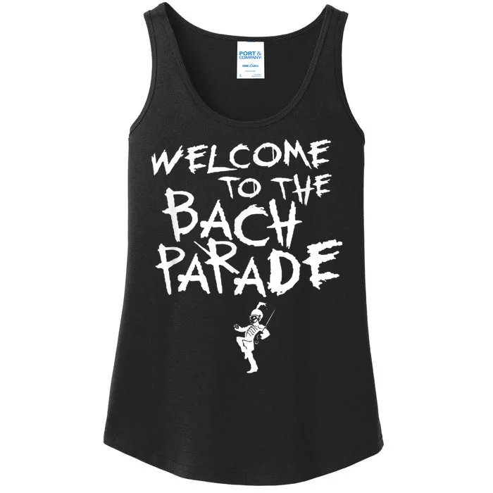 Welcome To The Bach Parade Bride Squad Gothic Bachelorette Ladies Essential Tank