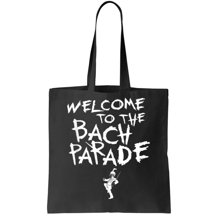 Welcome To The Bach Parade Bride Squad Gothic Bachelorette Tote Bag