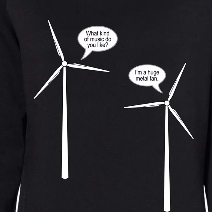 Wind Turbine Talk Womens California Wash Sweatshirt