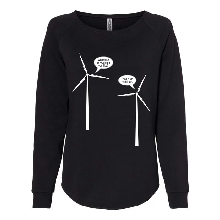 Wind Turbine Talk Womens California Wash Sweatshirt