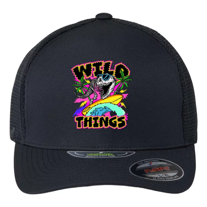 Wild Things T Rex Surfing Flexfit Unipanel Trucker Cap