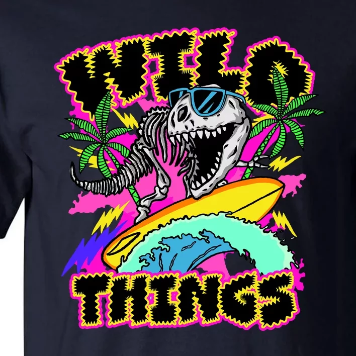 Wild Things T Rex Surfing Tall T-Shirt