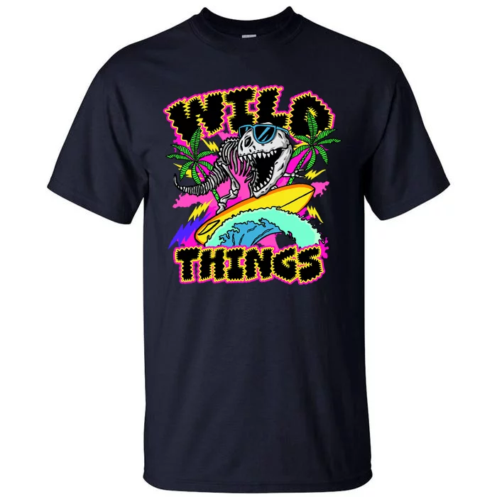 Wild Things T Rex Surfing Tall T-Shirt