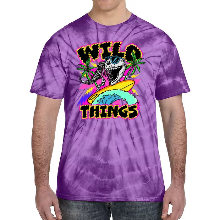 Wild Things T Rex Surfing Tie-Dye T-Shirt