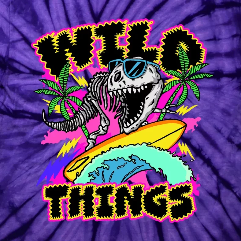 Wild Things T Rex Surfing Tie-Dye T-Shirt