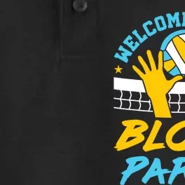 Welcome To The Block Party Volleyball Dry Zone Grid Performance Polo