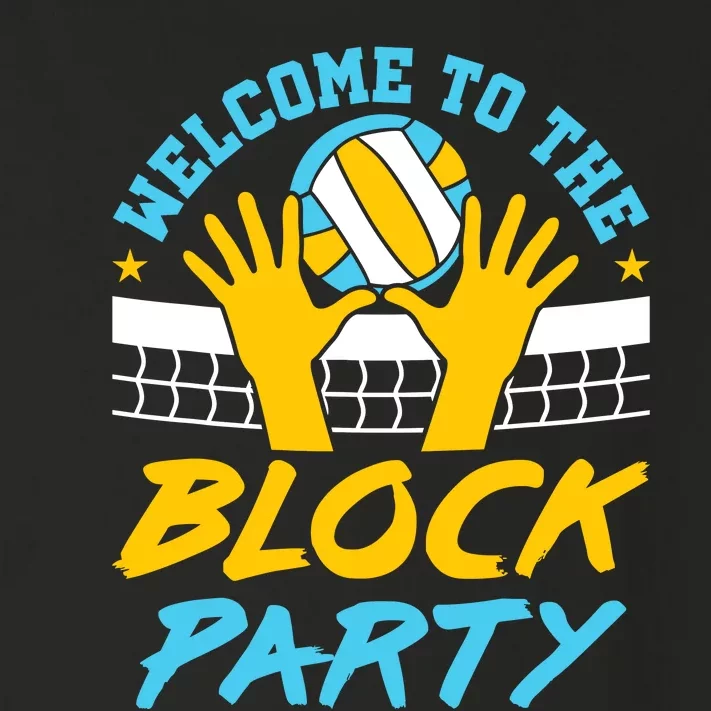 Welcome To The Block Party Volleyball Toddler Long Sleeve Shirt