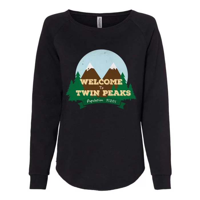 Welcome To Twin Peaks Womens California Wash Sweatshirt