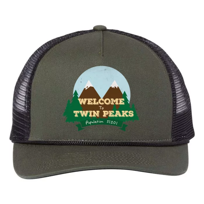 Welcome To Twin Peaks Retro Rope Trucker Hat Cap