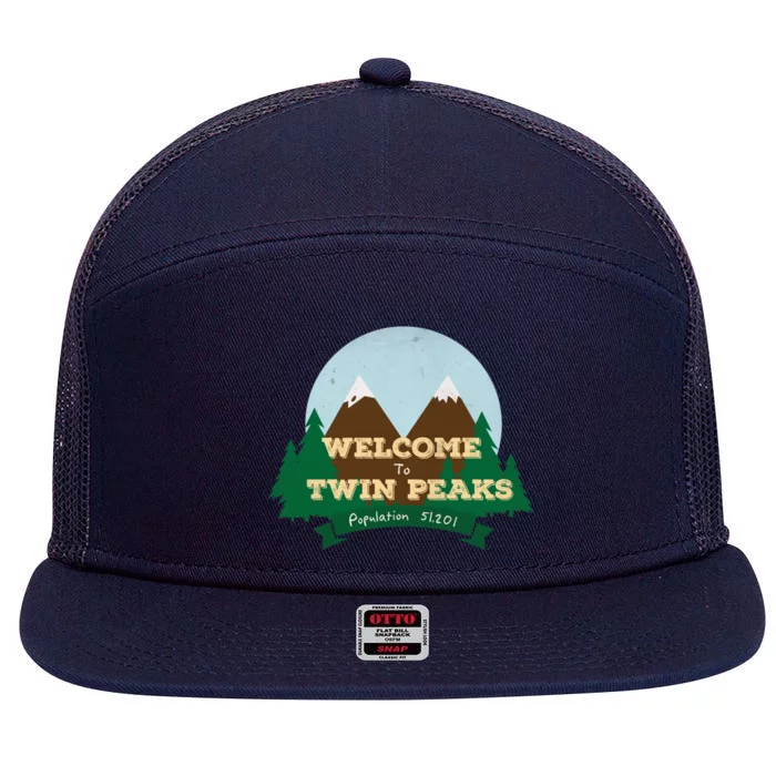 Welcome To Twin Peaks 7 Panel Mesh Trucker Snapback Hat