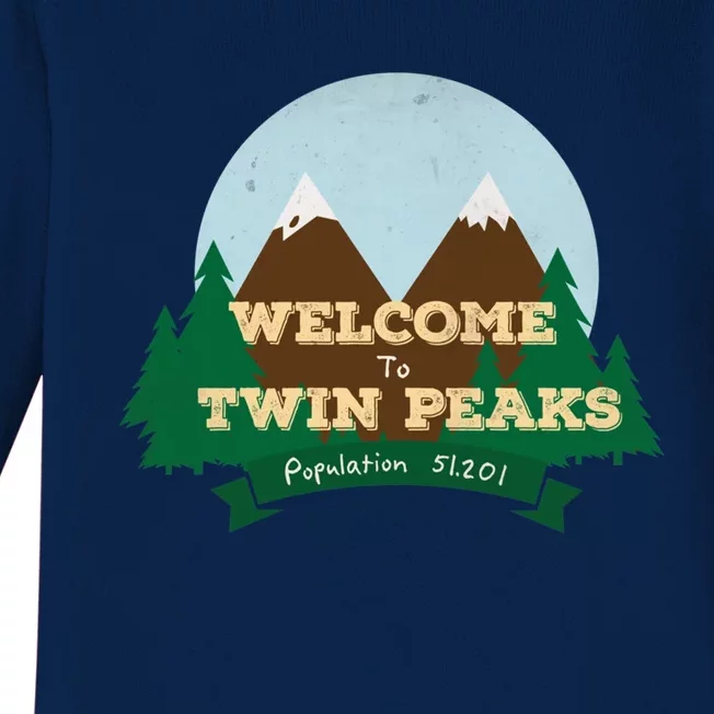 Welcome To Twin Peaks Baby Long Sleeve Bodysuit