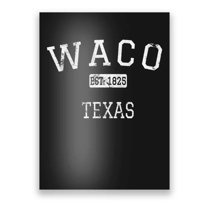 Waco Texas TX Vintage Poster