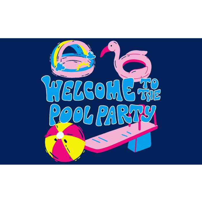 Welcome To The Pool Party Birthday Summer Family Swimming Bumper Sticker