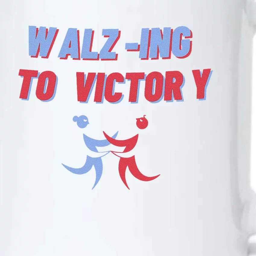 Walzing To Victory 2024 President Kamalaharris Democrat Black Color Changing Mug