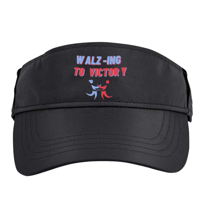 Walzing To Victory 2024 President Kamalaharris Democrat Adult Drive Performance Visor