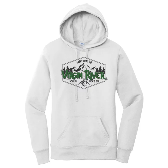 Welcome To Virgin River Home Of Jack's Bar Women's Pullover Hoodie