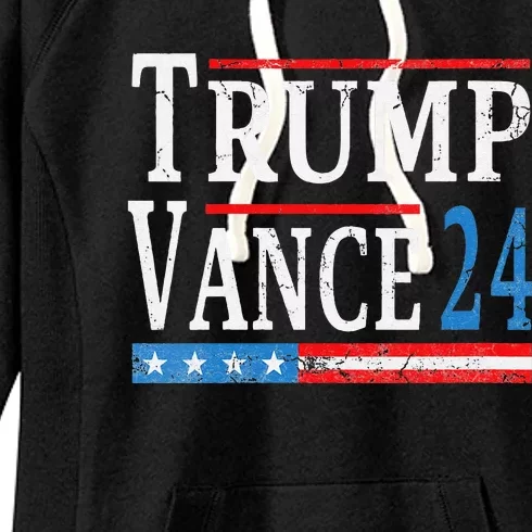 Women Trump Vance 2024 President Trump Supporter Reelection Gift Women's Fleece Hoodie