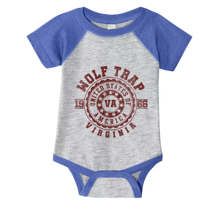 Wolf Trap Va Virginia Vintage City S Great Gift Infant Baby Jersey Bodysuit