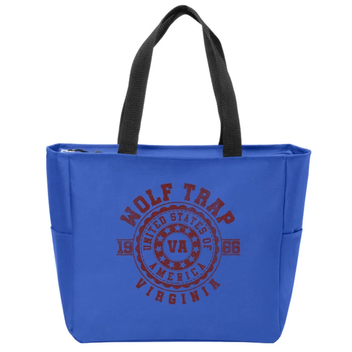 Wolf Trap Va Virginia Vintage City S Great Gift Zip Tote Bag