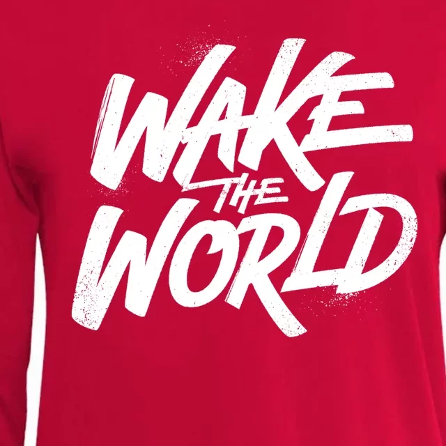 Wake The World Womens Cotton Relaxed Long Sleeve T-Shirt