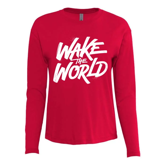 Wake The World Womens Cotton Relaxed Long Sleeve T-Shirt