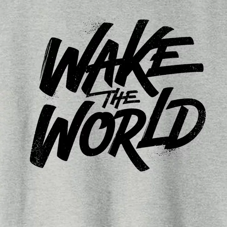 Wake The World Women's Crop Top Tee