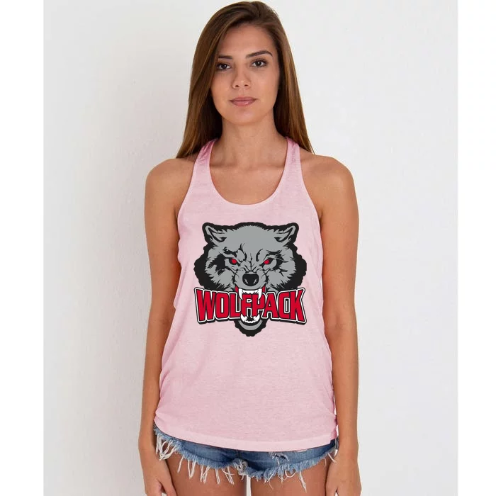 Wolfpack Team Women's Knotted Racerback Tank